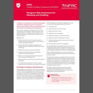 NFRC HSGS03 Designers Risk Assessment (MRK052)
