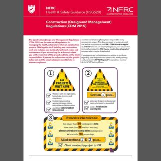 NFRC HSGS20 Construction Design and Management Regulations (CDM 2015) (MRK115)
