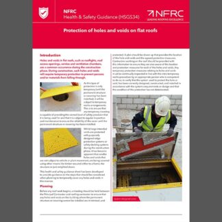 NFRC HSGS34 Protection of holes and voids on flat roofs (MRK150)