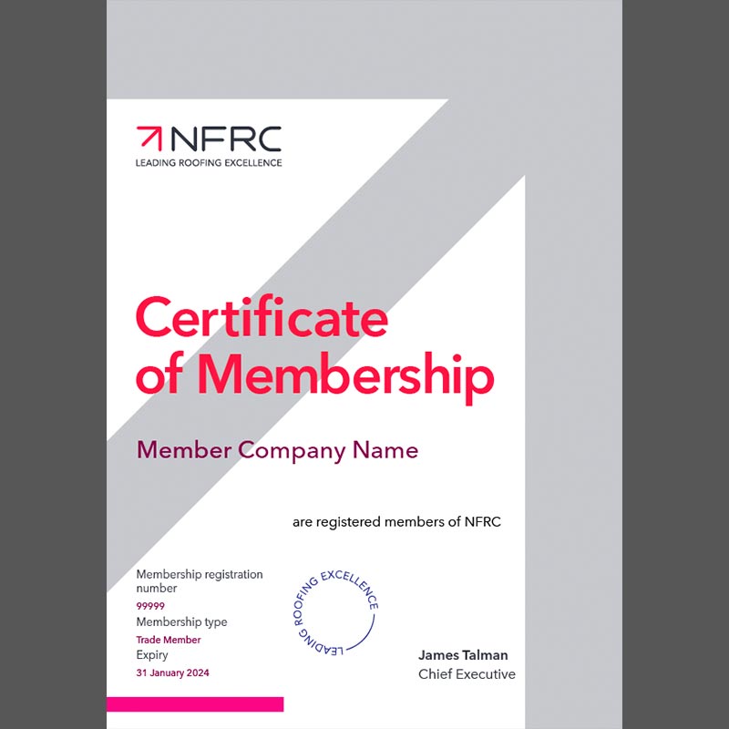 Duplicate NFRC membership certificate - NFRC Store